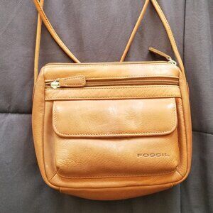 FOSSIL LEATHER SHOULDER/CROSS BODY BAG